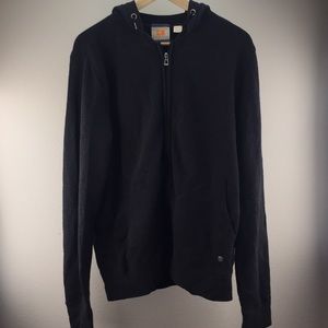 Hugo Boss Orange Wool Blend Hooded Sweatshirt